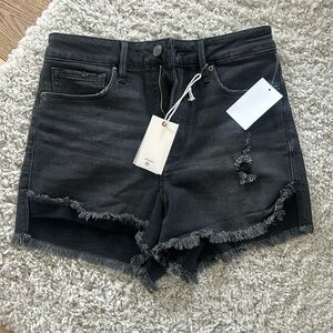 Good American black Jean shorts